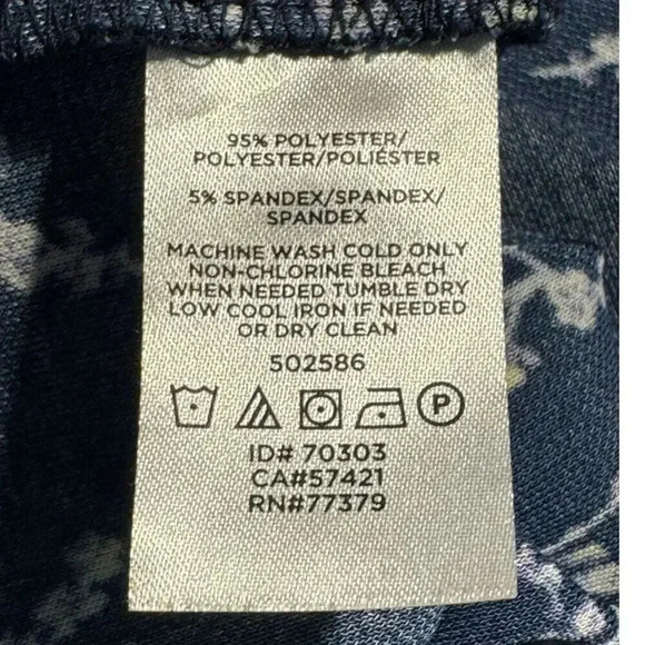 Ann Taylor Size Petite Small Floral Cowl Neck Top - Picture 7 of 7